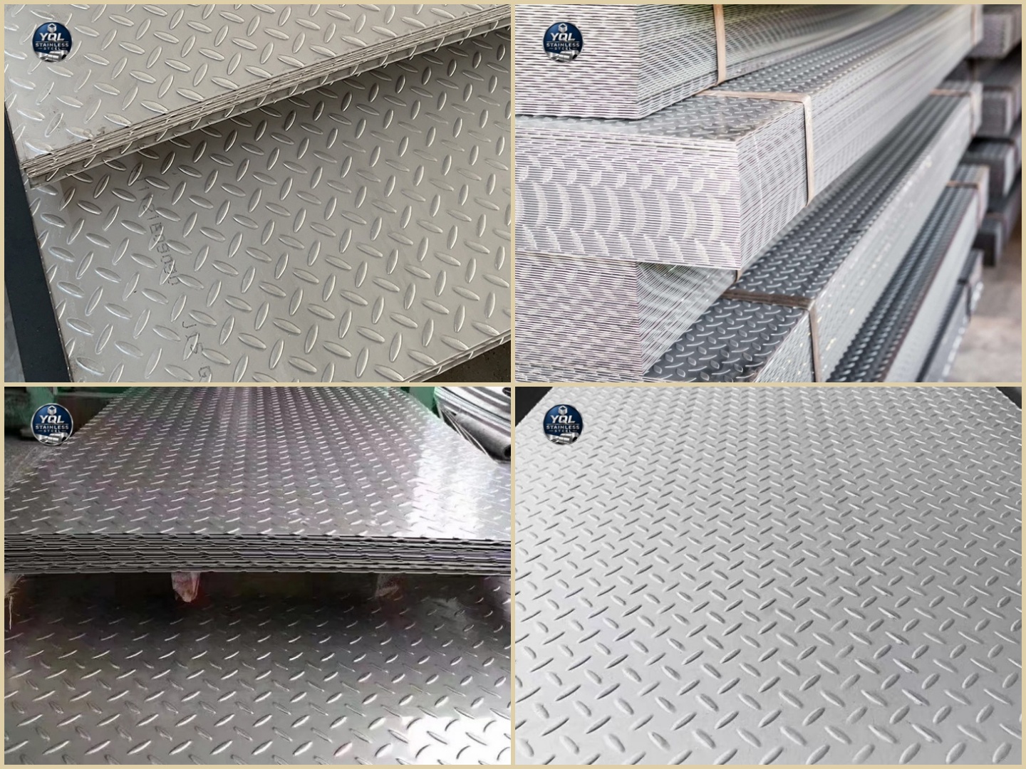 Stainless Steel Checkered Plate | Anti Slip Diamond & Lentil Pattern Sheet Stainless Steel Checkered Plate | Anti Slip Diamond & Lentil Pattern Sheet