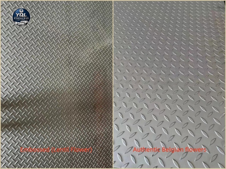 Stainless Steel Checkered Plate | Anti Slip Diamond & Lentil Pattern Sheet