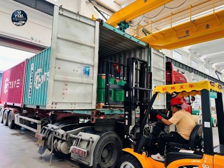 Stainless steel export container loading|Stainless Steel Export Packaging